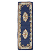 Royal Navy Traditional Hand Tufted Wool Runner Rug - Pendle Village Furniture